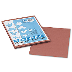 Pacon Tru-Ray Construction Paper, 76lb, 9 x 12, Warm Brown, 50/Pack (103025)