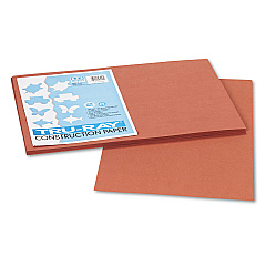 Pacon Tru-Ray Construction Paper, 76lb, 12 x 18, Warm Brown, 50/Pack (103057)