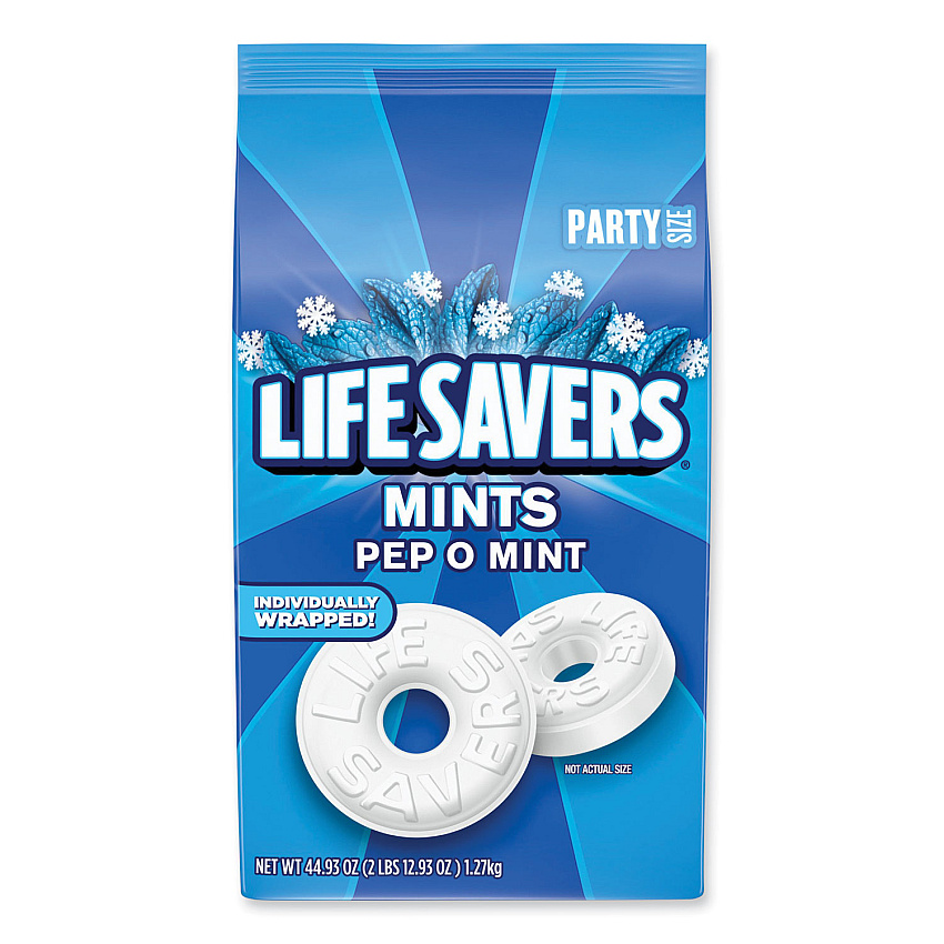 LifeSavers Hard Candy Mints, Pep-O-Mint, 50 oz Bag (27625)
