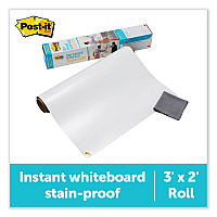 Post-it Dry Erase Surface with Adhesive Backing, 36" x 24", White (DEF3X2)