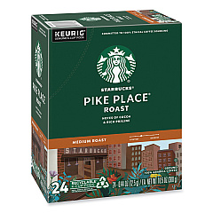 Starbucks Pike Place Coffee K-Cups Pack, 24/Box, 4 Box/Carton (011111156CT)