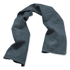 ergodyne Chill-Its 6602 Evaporative PVA Cooling Towel, 29.5 x 13, One Size Fits Most, PVA, Gray (12438)