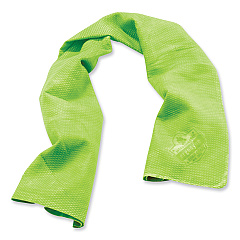 ergodyne Chill-Its 6602 Evaporative PVA Cooling Towel, 29.5 x 13, One Size Fits Most, PVA, Hi-Vis Lime (12439)
