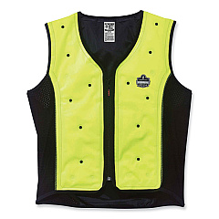 ergodyne Chill-Its 6685 Premium Dry Evaporative Cooling Vest with Zipper, Nylon, 3X-Large, Lime (12677)