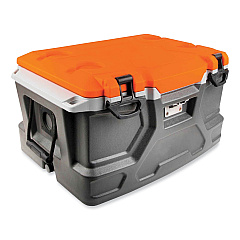 ergodyne Chill-Its 5171 48-Quart Industrial Hard Sided Cooler, Orange/Gray (13171)