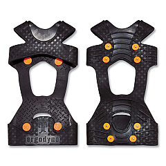ergodyne Trex 6300TC One-Piece Slip-on Tungsten Carbide Ice Cleats, 2X-Large, Black, Pair (16736)