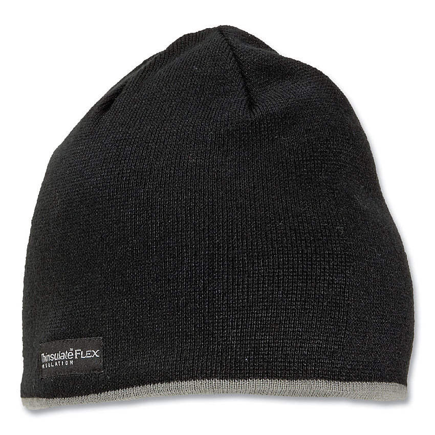 ergodyne N-Ferno 6818 Knit Winter Hat Fleece Lined, One Size Fits Most, Black (16818)