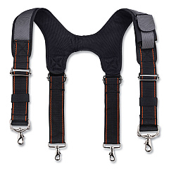 ergodyne Arsenal 5560 Padded Tool Belt Suspenders, 36" to 48" Waist, 3" Wide, Polyester, Gray (13665)