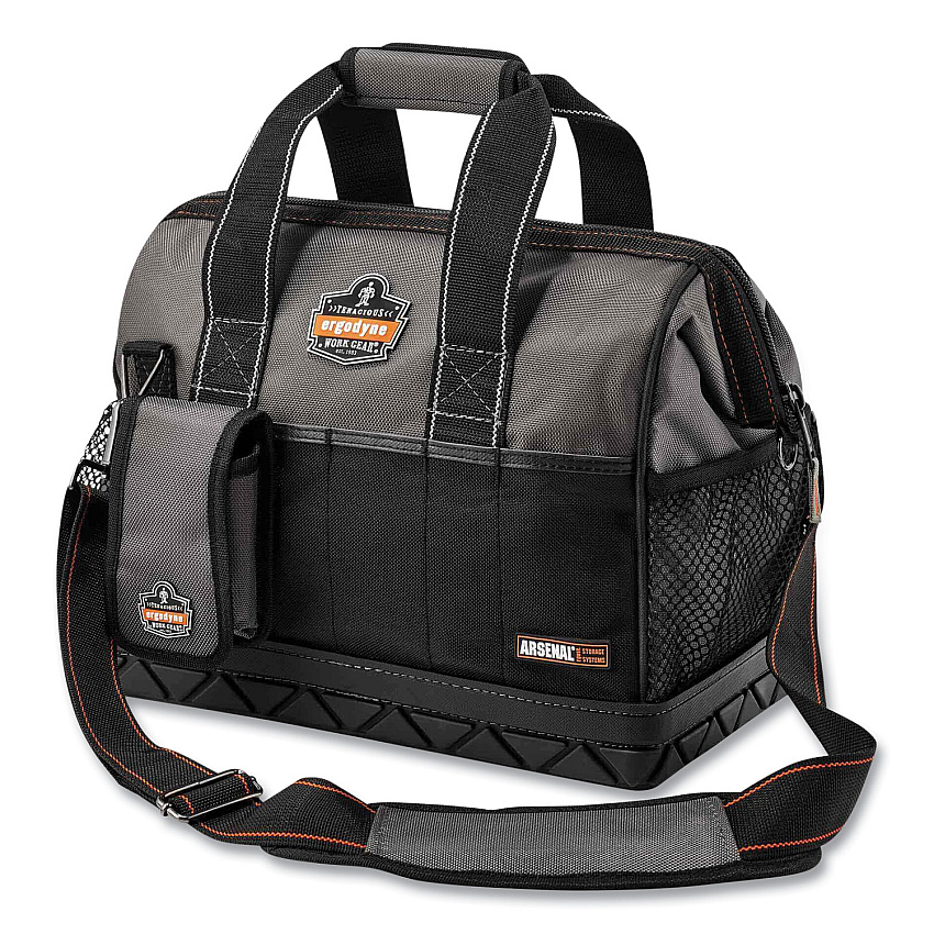 ergodyne Arsenal 5802 Medium Widemouth Tool Organizer, 28 Compartments, 8.5 x 14.5 x 11, Ballistic Polyester, Black/Gray (13702)