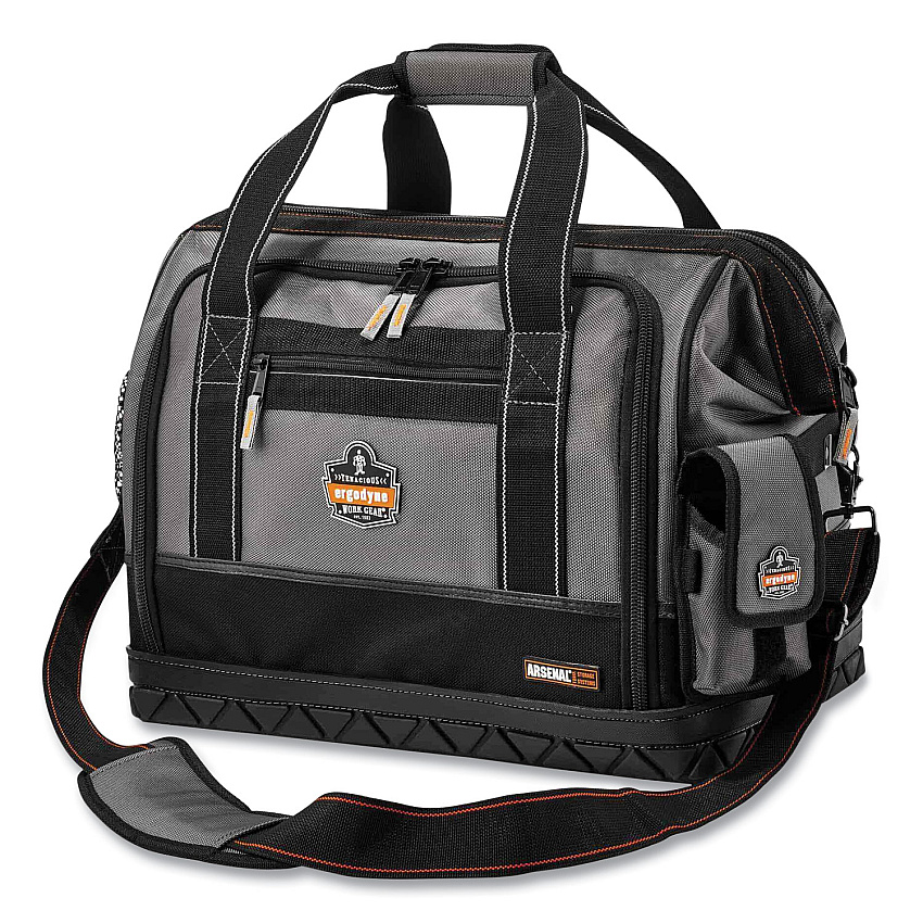 ergodyne Arsenal 5815 Open Face Tool Organizer, Large, 61 Compartments, 11 x 18 x 13, Ballistic Polyester, Black/Gray (13715)