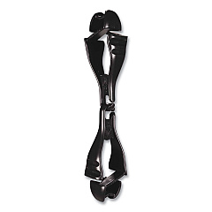ergodyne Squids 3400 Glove Clip Holder with Dual Clips, 1 x 1 x 6.5, Acetal Copolymer, Black, 100/Carton (19712BULK)