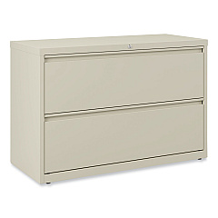 Alera Lateral File, 2 Legal/Letter-Size File Drawers, Putty, 42" x 18" x 28" (ALEHLF4229PY)