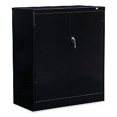 Alera Economy Assembled Storage Cabinet, 36w x 18d x 42h, Black (ALECME4218BK)