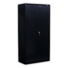 Alera Economy Assembled Storage Cabinet, 36w x 18d x 72h, Black (ALECME7218BK)