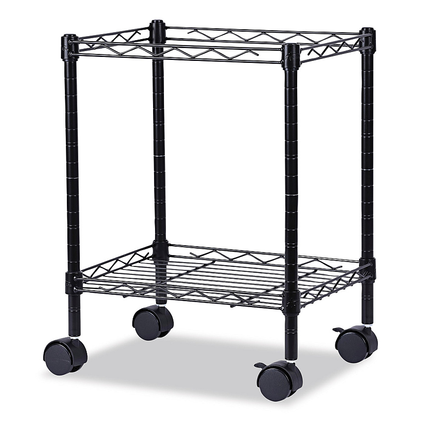 Alera Compact Rolling File Cart, 15.25w x 12.38d x 21h, Black (ALEFW601416BL)