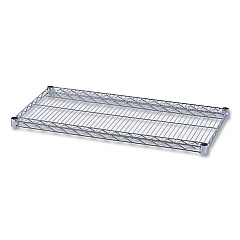 Alera Industrial Wire Shelving Extra Wire Shelves, 36w x 18d, Silver, 2 Shelves/Carton (ALESW583618SR)