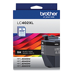 Brother LC402XLBKS High-Yield Ink, 3,000 Page-Yield, Black