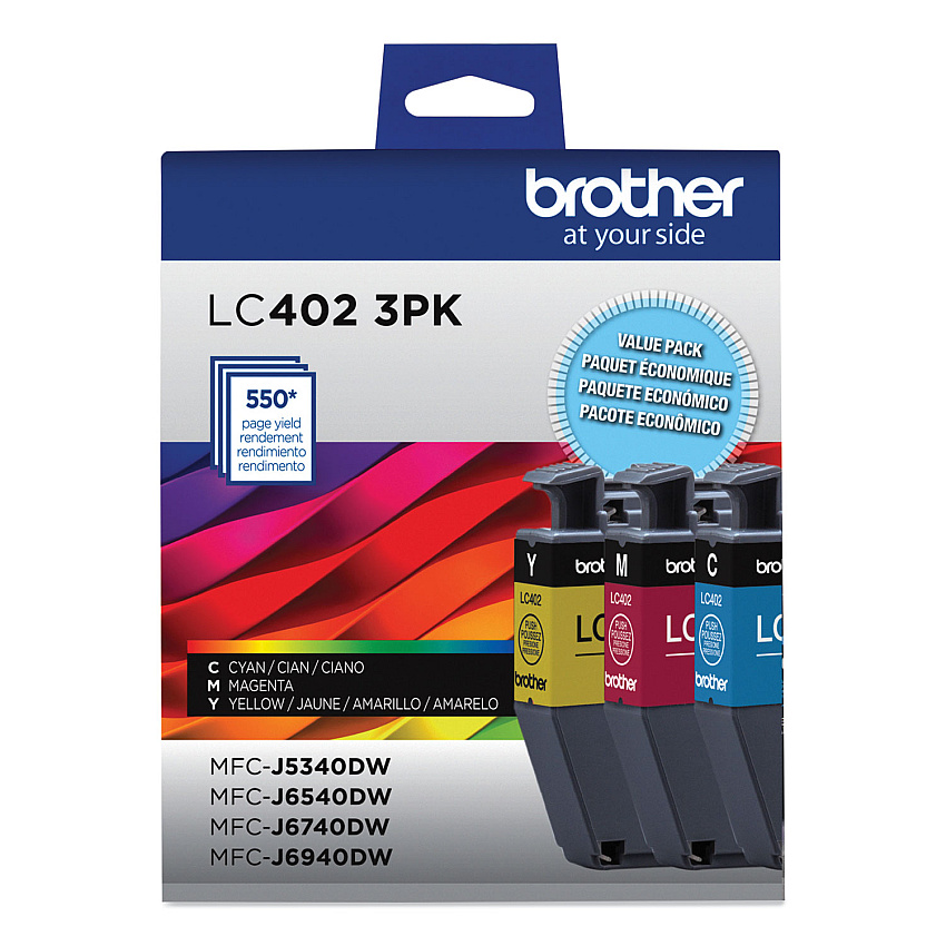 Brother LC4023PKS Ink Cyan/Magenta/Yellow, 3/Pack