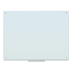 U Brands Glass Dry Erase Board, 47 x 35, White Surface (2299U0001)