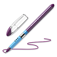 Schneider Slider Ballpoint Pen, Stick, Extra-Bold 1.4 mm, Purple Ink, Purple/Silver Barrel (151208)
