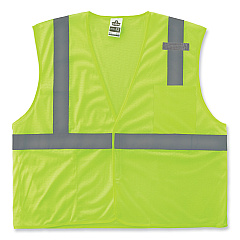 ergodyne GloWear 8210HL-S Single Size Class 2 Economy Mesh Vest, Polyester, 5X-Large, Lime (24529)