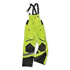 ergodyne GloWear 8928 Class E Hi-Vis Insulated Bibs, Small, Lime (25522)
