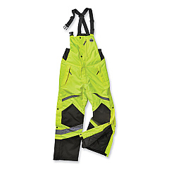 ergodyne GloWear 8928 Class E Hi-Vis Insulated Bibs, 3X-Large, Lime (25527)