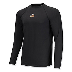 ergodyne N-Ferno 6436 Long Sleeve Lightweight Base Layer Shirt, 3X-Large, Black (40237)