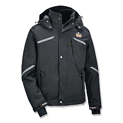 ergodyne N-Ferno 6466 Thermal Jacket with 500D Nylon Shell, 4X-Large, Black (41118)