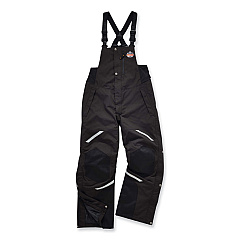 ergodyne N-Ferno 6471 Thermal Bibs with 500D Nylon Shell, 2X-Large, Black (41216)