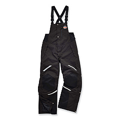 ergodyne N-Ferno 6471 Thermal Bibs with 500D Nylon Shell, 3X-Large, Black (41217)