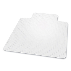 ES Robbins EverLife Chair Mat for Extra High Pile Carpet wih Lip, 45 x 53, Clear (124183)