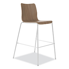 HON Ruck Laminate Task Stool, Supports up to 300 lb, 30" Seat Height, Pinnacle Seat/Base, Silver Frame (RUCK5LPINCP8)