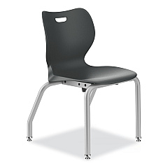 HON SmartLink Four-Leg Chair, Supports Up to 275 lb, 16" Seat Height, Lava Seat, Lave Back, Platinum Base, 4/Carton (SL4L16ELAP)