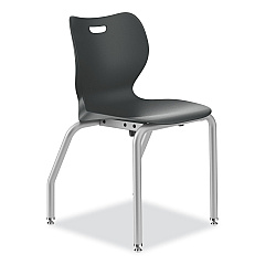HON SmartLink Four-Leg Chair, Supports Up to 275 lb, 18" Seat Height, Lava Seat, Lava Back, Platinum Base (SL4L18ELAP)