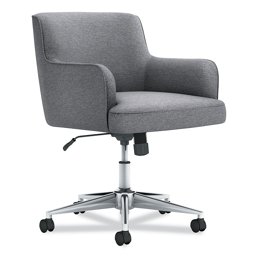 HON Matter Multipurpose Chair, 23" x 24.8" x 34", Light Gray Seat, Light Gray Back, Chrome Base (VL232GRY01)