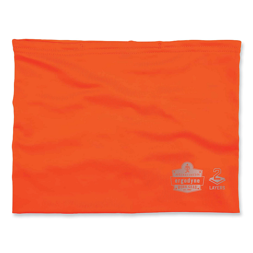 ergodyne Chill-Its 6489 2-Layer Cooling Performance Knit Multi-Band, Polyester/Spandex, 2X-Large/3X-Large,Hi-Vis Orange (42152)