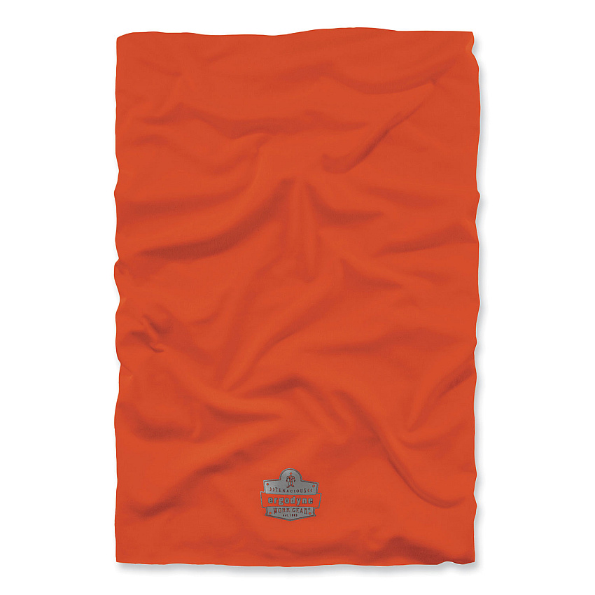 ergodyne Chill-Its 6487 Cooling Performance Knit Multi-Band, Polyester/Spandex, One Size Fits Most, Hi-Vis Orange (42128)