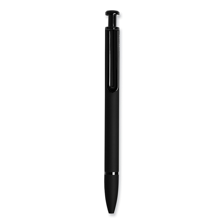 U Brands Monterey Ballpoint Pen, Medium 1 mm, Black Ink, Black Barrel, Dozen (3786U0124)