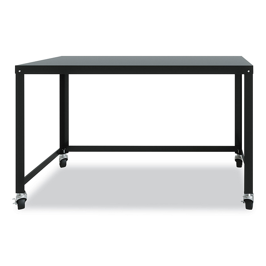 Hirsh Industries RTA Mobile Desk, 47.45 x 23.88 x 29.6, Black (21113)