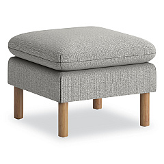 HON Parkwyn Series Ottoman, 23" x 23" x 17.5", Gray/Oak (VP3LOTTGRY)