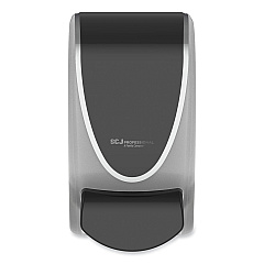 SC Johnson Professional Transparent Manual Dispenser, 1 L, 4.92 x 4.5 x 9.25, Black/Chrome, 15/Carton (TPB1LDS)