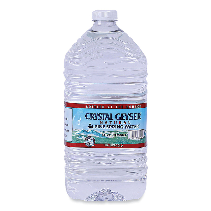 Crystal Geyser Alpine Spring Water, 1 Gal Bottle, 6/Case (12514CT)