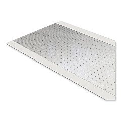 ES Robbins Ribbed Vinyl Carpet Runner, 27 x 240, Clear (184015)