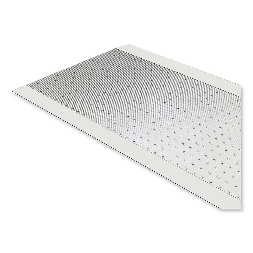 ES Robbins Ribbed Vinyl Carpet Runner, 27 x 240, Clear (184015)