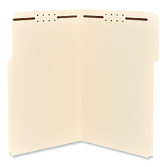 Universal Reinforced Top Tab Fastener Folders, 2 Fasteners, Legal Size, Manila Exterior, 50/Box (UNV13520)