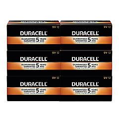 Duracell CopperTop Alkaline 9V Batteries, 72/Carton (MN1604CT)