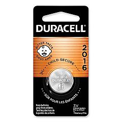 Duracell Lithium Coin Batteries With Bitterant, 2016 (DL2016BPK)