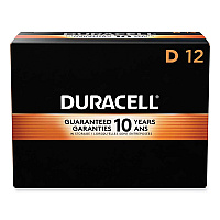 Duracell CopperTop Alkaline D Batteries, 12/Box (MN1300)