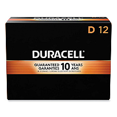 Duracell CopperTop Alkaline D Batteries, 12/Box (MN1300)